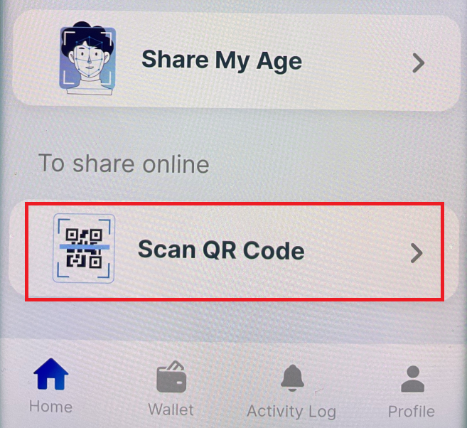 mDL Scan QR Code Instructions